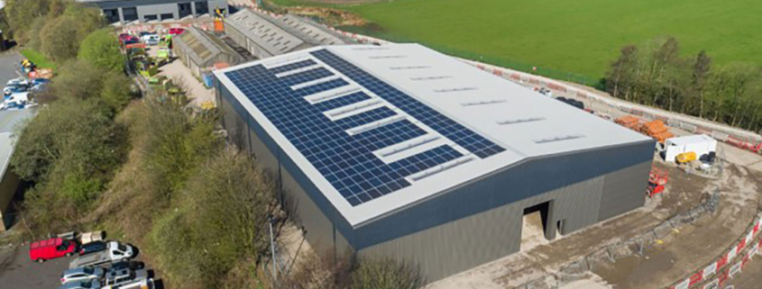 Solar panels for warehouse